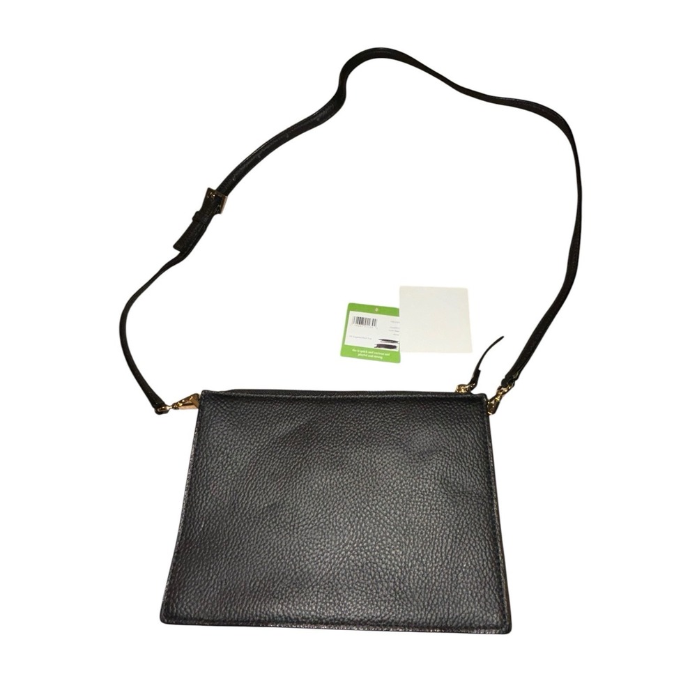 New Kate Spade Austin Street Clarise Leather Black Crossbody Purse - Picture 13 of 14